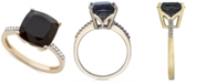 Macy's Onyx (1-1/6 ct. t.w.) and Diamond Accent Ring in 14k Gold